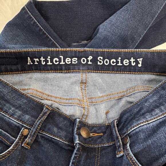 Articles of Society Jeans Size 27 Sarah Skinny Blue Rock Mid Rise Dark Wash - Picture 5 of 8